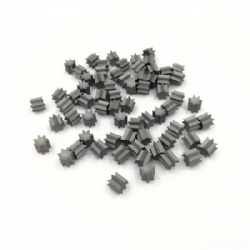 Round tungsten carbide button tips for oil-field drilling
