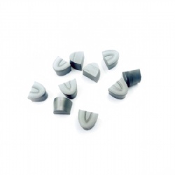 Round tungsten carbide button tips for oil-field drilling